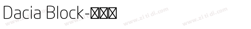 Dacia Block字体转换 Dacia Block字体转换